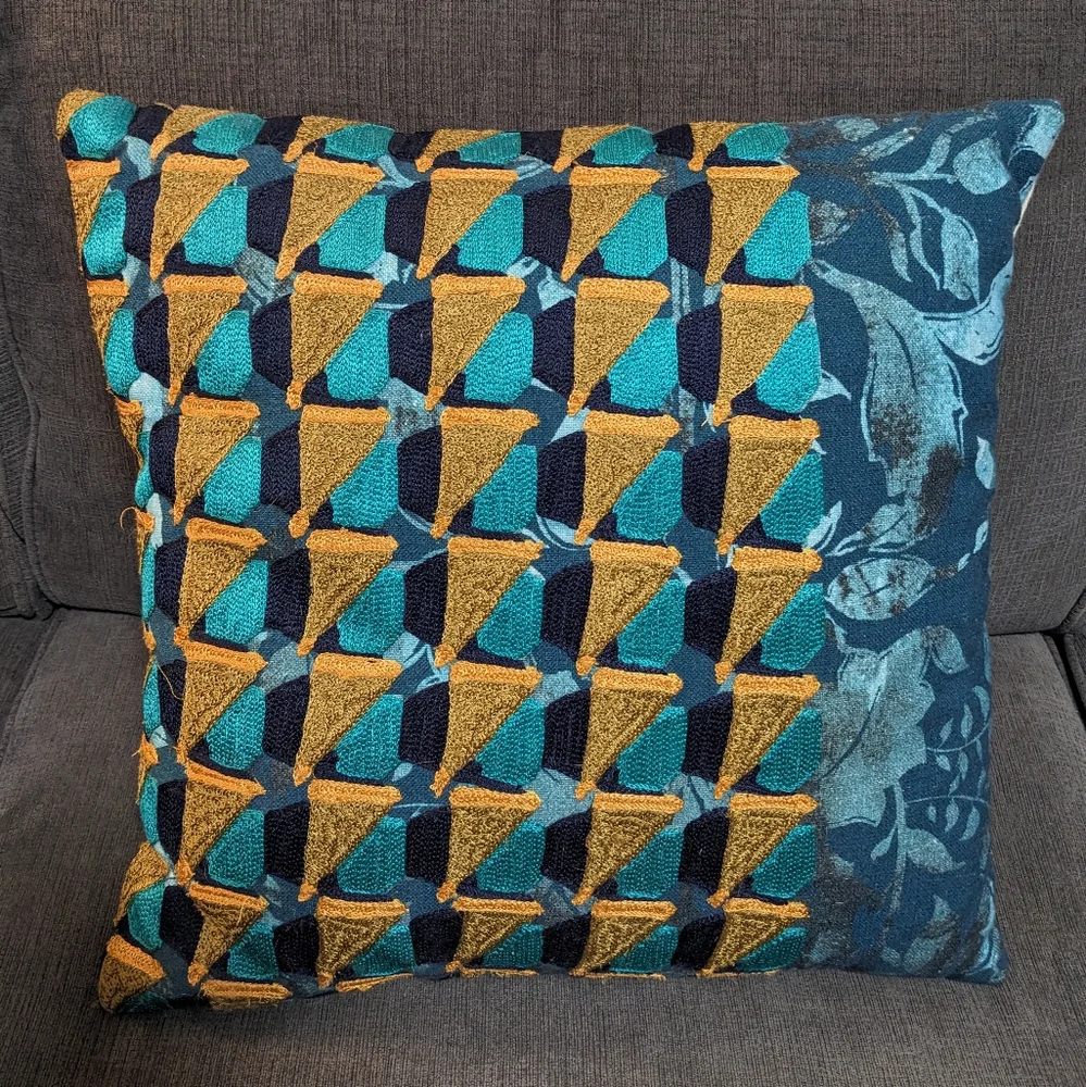 West Elm embroidered 16